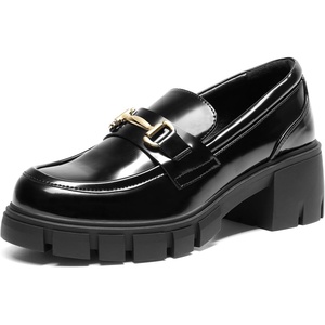 image:imageDREAM PAIRS Womens Platform Chunky LoafersBlackpat