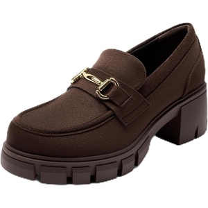 image:imageDREAM PAIRS Womens Platform Chunky LoafersDark Brown