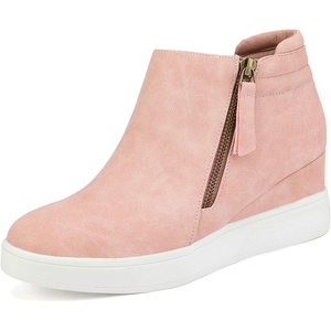 image:imageDREAM PAIRS Womens Platform Wedge Sneakers Ankle BootiesPink