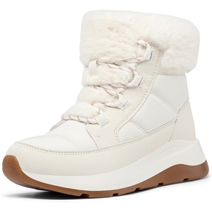 image:imageDREAM PAIRS Womens Winter Snow Boots Faux Fur Waterproof Ankle Booties Zaylee Ladies Comfortable Short Boots OutdoorOffwhite