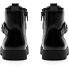 image:imageDREAM PAIRS Boys Girls Ankle Boots Laceup with Buckle Strap Combat boot for ToddlerLittle KidBig KidsAll Black