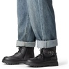 image:imageDREAM PAIRS Boys Girls Ankle Boots Laceup with Buckle Strap Combat boot for ToddlerLittle KidBig KidsBlack