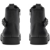image:imageDREAM PAIRS Boys Girls Ankle Boots Laceup with Buckle Strap Combat boot for ToddlerLittle KidBig KidsBlack