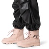 image:imageDREAM PAIRS Boys Girls Ankle Boots Laceup with Buckle Strap Combat boot for ToddlerLittle KidBig KidsPink