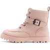 image:imageDREAM PAIRS Boys Girls Ankle Boots Laceup with Buckle Strap Combat boot for ToddlerLittle KidBig KidsPink