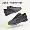 image:imageDREAM PAIRS Boys Girls Indoor Turf Soccer Cleats Lace Up Athletic Youth Futsal Football Casual Shoes for LittleBig KidBlackDark Grey