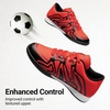 image:imageDREAM PAIRS Boys Girls Indoor Turf Soccer Cleats Lace Up Athletic Youth Futsal Football Casual Shoes for LittleBig KidRedBlack