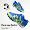 image:imageDREAM PAIRS Boys Girls Indoor Turf Soccer Cleats Lace Up Athletic Youth Futsal Football Casual Shoes for LittleBig KidRoyal BlueNeon Green