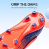 image:imageDREAM PAIRS Boys Girls Soccer Cleats Firm Ground Kids Youth Athletic Outdoor Football ShoesOrangeBlue