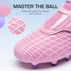 image:imageDREAM PAIRS Boys Girls Soccer Cleats Firm Ground Kids Youth Athletic Outdoor Football ShoesPinkPurple