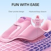 image:imageDREAM PAIRS Boys Girls Soccer Cleats Firm Ground Kids Youth Athletic Outdoor Football ShoesPinkPurple