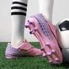 image:imageDREAM PAIRS Boys Girls Soccer Cleats Firm Ground Kids Youth Athletic Outdoor Football ShoesPinkPurple
