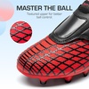 image:imageDREAM PAIRS Boys Girls Soccer Cleats Firm Ground Kids Youth Athletic Outdoor Football ShoesRedBlack