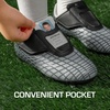 image:imageDREAM PAIRS Boys Girls Soccer Cleats Firm Ground Kids Youth Athletic Outdoor Football ShoesSilverBlack