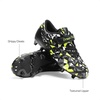 image:imageDREAM PAIRS Boys Girls Soccer Cleats Kids Firm Ground Football Shoes for LittleBig Kid with Soccer SocksBlackNeon GreenGrey
