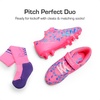 image:imageDREAM PAIRS Boys Girls Soccer Cleats Kids Firm Ground Football Shoes for LittleBig Kid with Soccer SocksHot PinkRoyal BlueFuchsia