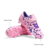 image:imageDREAM PAIRS Boys Girls Soccer Cleats Kids Firm Ground Football Shoes for LittleBig Kid with Soccer SocksPinkPurpleWhite