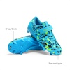 image:imageDREAM PAIRS Boys Girls Soccer Cleats Kids Firm Ground Football Shoes for LittleBig Kid with Soccer SocksRoyal BlueNeon GreenBlack