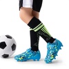image:imageDREAM PAIRS Boys Girls Soccer Cleats Kids Firm Ground Football Shoes for LittleBig Kid with Soccer SocksRoyal BlueNeon GreenBlack