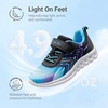 image:imageDREAM PAIRS Kids Shoes Boys Girls Running Footwear Athletic School Sneakers Breathable Lightweight for Little Big KidBlueBlack