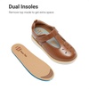 image:imageDREAM PAIRS Toddler Mary Jane Shoes Girls School Uniform Dress Little Kids TStrap Breathable Lightweight Walking SneakersBrown