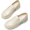 image:imageDREAM PAIRS Womens Loafers Lug Sole Slip On Platform Chunky Penny Loafers for Women Dressy and Work Business Casual Shoes for WomenBeigepat