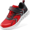 image:imageDREAM PAIRS Kids Shoes Boys Girls Running Footwear Athletic School Sneakers Breathable Lightweight for Little Big KidRedBlack