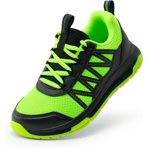 image:imageDREAM PAIRS Boys Girls Shoes Kids DuraPlay Tennis Running Non Slip Athletic Walking Lightweight Lace Up Footwear Sneakers for LittleBig KidNeon GreenBlack
