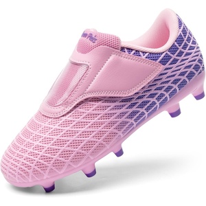 image:imageDREAM PAIRS Boys Girls Soccer Cleats Firm Ground Kids Youth Athletic Outdoor Football ShoesPinkPurple