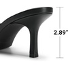 image:imageDREAM PAIRS 2026 Womens Kitten Heels Sandals  Square Toe Slip On Low Heels Heeled Mules Footwear for Everyday Dressy amp Casual OccasionsBlackpu