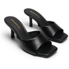 image:imageDREAM PAIRS 2026 Womens Kitten Heels Sandals  Square Toe Slip On Low Heels Heeled Mules Footwear for Everyday Dressy amp Casual OccasionsBlackpu