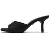 image:imageDREAM PAIRS 2026 Womens Kitten Heels Sandals  Square Toe Slip On Low Heels Heeled Mules Footwear for Everyday Dressy amp Casual OccasionsBlacksuede
