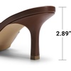 image:imageDREAM PAIRS 2026 Womens Kitten Heels Sandals  Square Toe Slip On Low Heels Heeled Mules Footwear for Everyday Dressy amp Casual OccasionsBrown