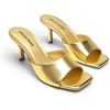 image:imageDREAM PAIRS 2026 Womens Kitten Heels Sandals  Square Toe Slip On Low Heels Heeled Mules Footwear for Everyday Dressy amp Casual OccasionsGold