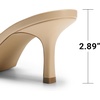 image:imageDREAM PAIRS 2026 Womens Kitten Heels Sandals  Square Toe Slip On Low Heels Heeled Mules Footwear for Everyday Dressy amp Casual OccasionsNudeClear