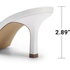 image:imageDREAM PAIRS 2026 Womens Kitten Heels Sandals  Square Toe Slip On Low Heels Heeled Mules Footwear for Everyday Dressy amp Casual OccasionsWhite