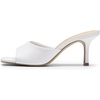 image:imageDREAM PAIRS 2026 Womens Kitten Heels Sandals  Square Toe Slip On Low Heels Heeled Mules Footwear for Everyday Dressy amp Casual OccasionsWhite