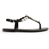 image:imageDREAM PAIRS Flat Sandals for Women Dressy Rhinestone TStrap Thong Flat Sandals for Summers Dress BeachBlack