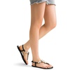 image:imageDREAM PAIRS Flat Sandals for Women Dressy Rhinestone TStrap Thong Flat Sandals for Summers Dress BeachBlack