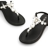 image:imageDREAM PAIRS Flat Sandals for Women Dressy Rhinestone TStrap Thong Flat Sandals for Summers Dress BeachBlack