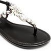 image:imageDREAM PAIRS Flat Sandals for Women Dressy Rhinestone TStrap Thong Flat Sandals for Summers Dress BeachBlack