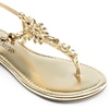 image:imageDREAM PAIRS Flat Sandals for Women Dressy Rhinestone TStrap Thong Flat Sandals for Summers Dress BeachGold