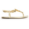image:imageDREAM PAIRS Flat Sandals for Women Dressy Rhinestone TStrap Thong Flat Sandals for Summers Dress BeachGold