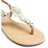 image:imageDREAM PAIRS Flat Sandals for Women Dressy Rhinestone TStrap Thong Flat Sandals for Summers Dress BeachNude