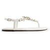 image:imageDREAM PAIRS Flat Sandals for Women Dressy Rhinestone TStrap Thong Flat Sandals for Summers Dress BeachWhite