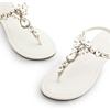 image:imageDREAM PAIRS Flat Sandals for Women Dressy Rhinestone TStrap Thong Flat Sandals for Summers Dress BeachWhite
