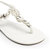 image:imageDREAM PAIRS Flat Sandals for Women Dressy Rhinestone TStrap Thong Flat Sandals for Summers Dress BeachWhite