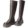 image:imageDREAM PAIRS Knee High Boots Comfortable Chunky Platform RoundToe Side Zip Boots for WomenBrown
