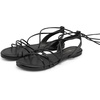 image:imageDREAM PAIRS Laceup Gladiator Sandals Strappy Dressy Summer Flat Sandals for WomenBlack