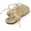 image:imageDREAM PAIRS Laceup Gladiator Sandals Strappy Dressy Summer Flat Sandals for WomenGold